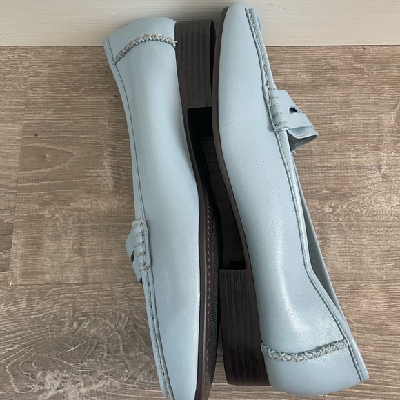 Blue Penny Loafers Modern Flats - Picture 3 of 5